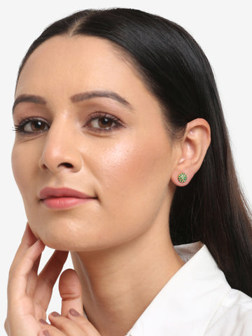 Ruby Raang Green Studs