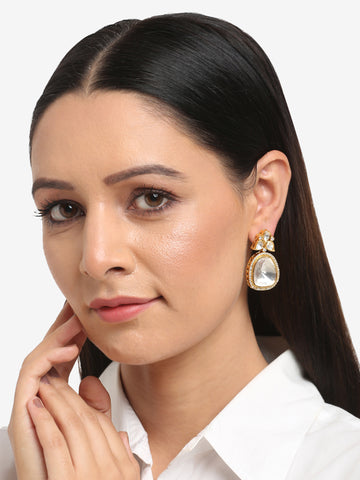 Ruby Raang Women's Kundan Earrings