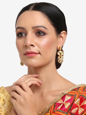 Ruby Raang Women's Kundan Earrings