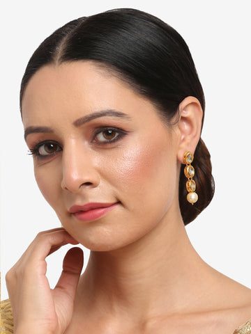 Ruby Raang Women's Kundan Earrings