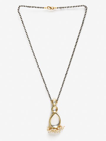 Ruby Raang Women's Kundan Mangalsutra