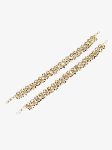 White Anklets (set of 2)