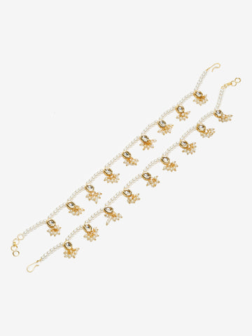 White Anklets (set of 2)