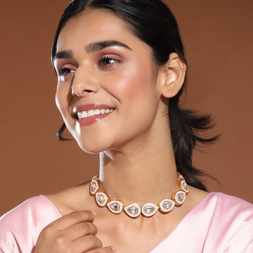 Ruby Raang Women's Kundan Necklace