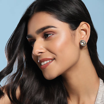 Ruby Raang Dual Tone Kundan Studs
