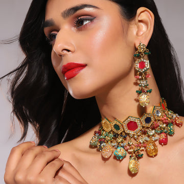 antique royal kundan bridal jewellery