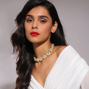 Ruby Raang Women's Kundan Necklace