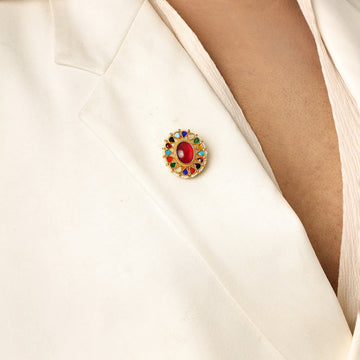 Navratan Brooch