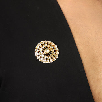 Ruby Raang Kundan Brooch