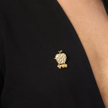 Ruby Raang Apple Kundan Brooch