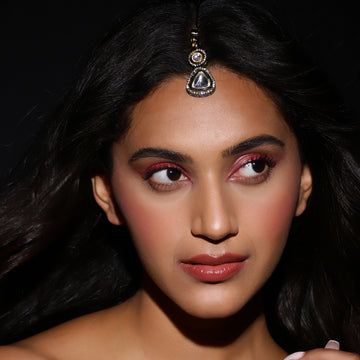 Ruby Raang Dual Plated Kundan Maang Tikka