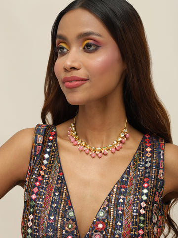 Ruby Raang Women's Kundan Necklace