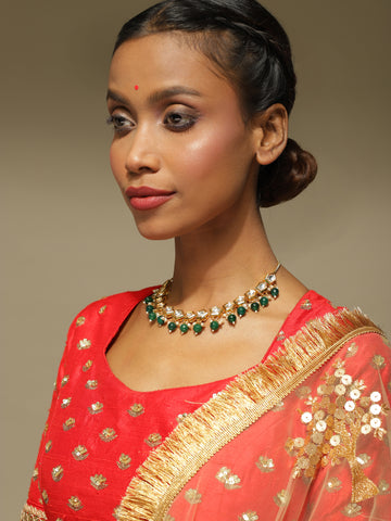 Ruby Raang Women's Kundan Necklace