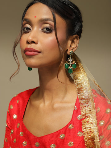 Ruby Raang Women's Kundan Earrings