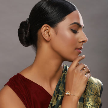 Ruby Raang Kundan Bracelet