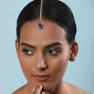 Ruby Raang Women's Kundan Maang Tikka