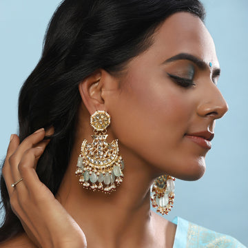 Ruby Raang Women's Kundan Earrings