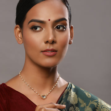 Ruby Raang Women's Kundan Necklace