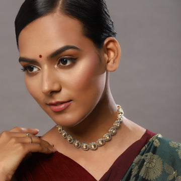 Ruby Raang Women's Kundan Necklace