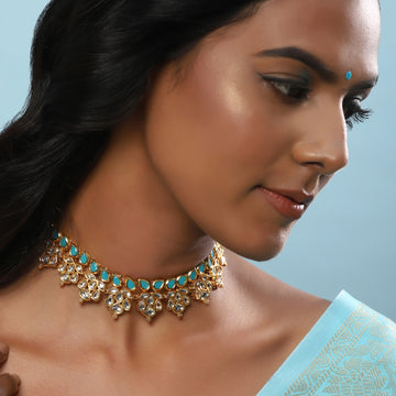 Ruby Raang Women's Kundan Necklace