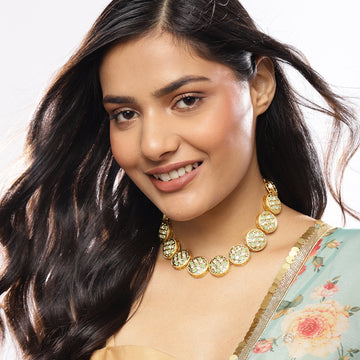 Ruby Raang Women's Kundan Necklace