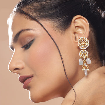 Ruby Raang Women's Kundan Earrings