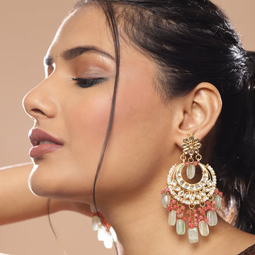 Ruby Raang Women's Kundan Earrings