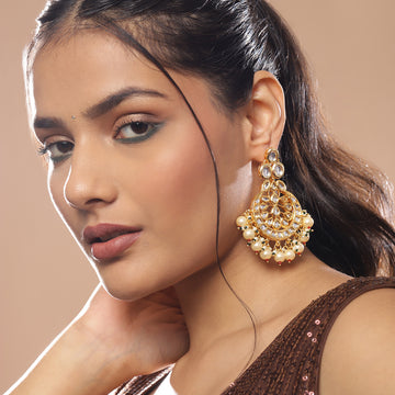 Ruby Raang Women's Kundan Earrings
