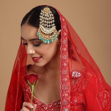 Ruby Raang Kundan and Stone Passa/Jhoomar