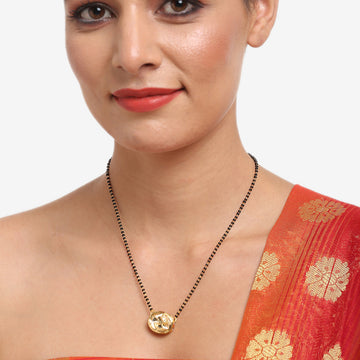 Ruby Raang Women's Kundan Mangalsutra