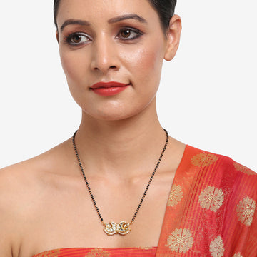 Ruby Raang Women's Kundan Mangalsutra