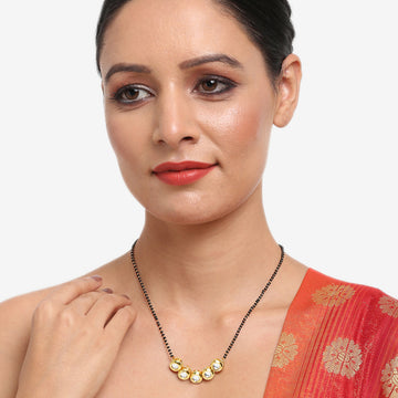Ruby Raang Women's Kundan Mangalsutra