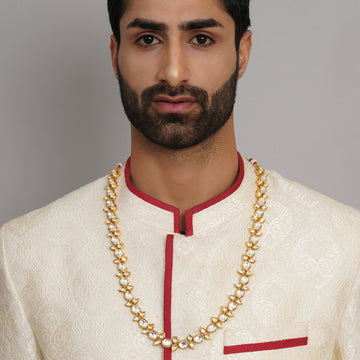 Ruby Raang Women's Kundan Neckpiece