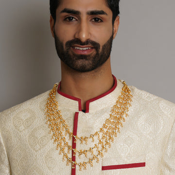 Layered Pearl and Kundan Neckpiece