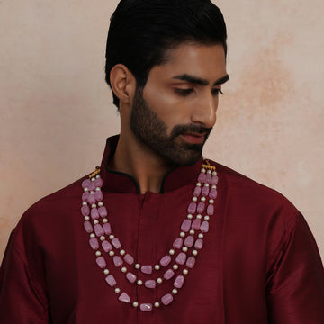 Pink & Pearl Neckpiece