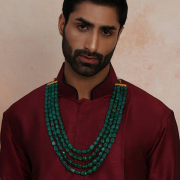 Ruby Raang Emerald Layered Neckpiece