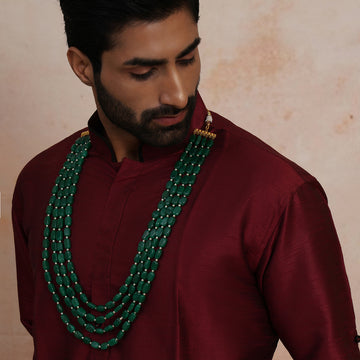 Ruby Raang Emerald Layered Neckpiece