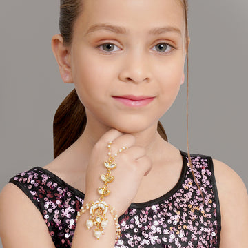 Ruby Raang = Kundan Haath Phool for Kids