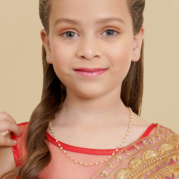 Ruby Raang Golden Necklace for Kids