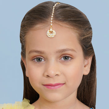 Kundan Maang Tikka for Kids