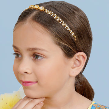 Kundan Hair Band for Kids