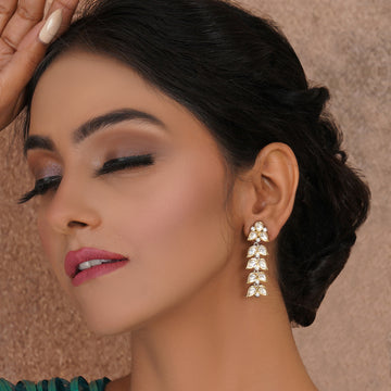 Long Kundan Earrings