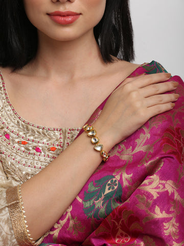 Ruby Raang Kundan Bracelet