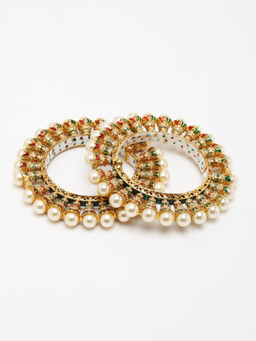 Multi Embellished Bangle (Set of 2)