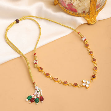 Raag Amber Kundan Choker with Topaz Stones