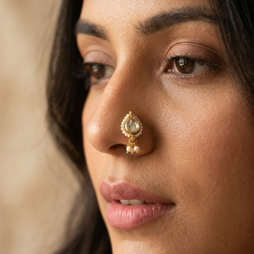 Baarish Kundan Clip-On Nath