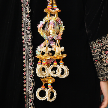 Colorful Gota Pati Work Parandi