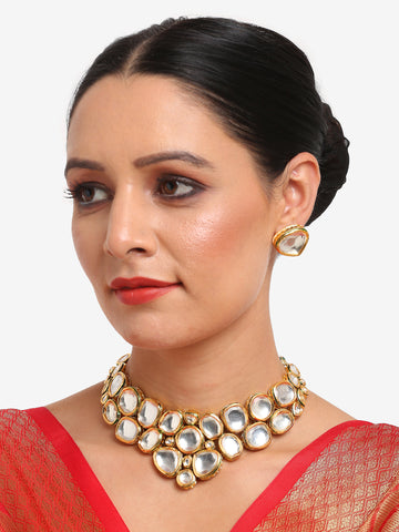 Kundan Choker with Studs