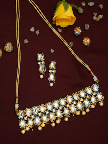 Meenakari Kundan Choker with Earrings