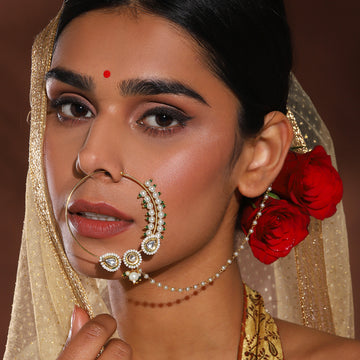 Kundan Maharani Nose Ring